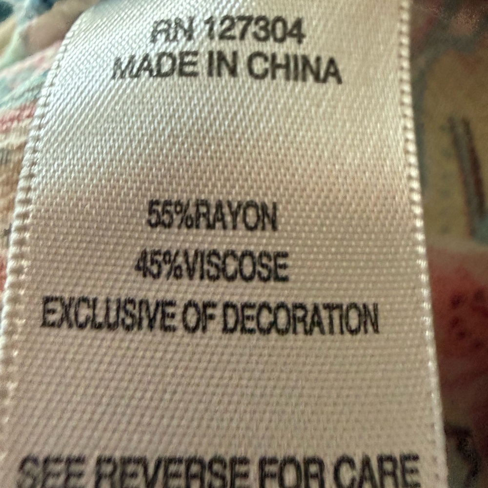 John Mark Boho Patchwork Floral Peasant Blouse | … - image 4